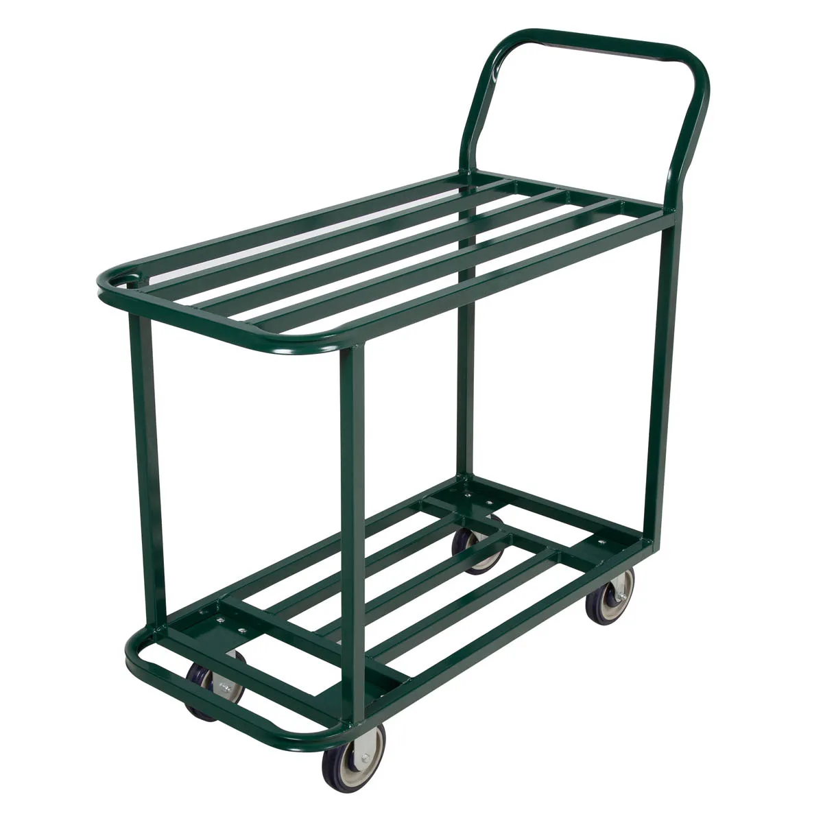 Winholt 110 All-Welded Steel Platform Truck, 18x40, 600 lbs, Green Powder Coated Finish