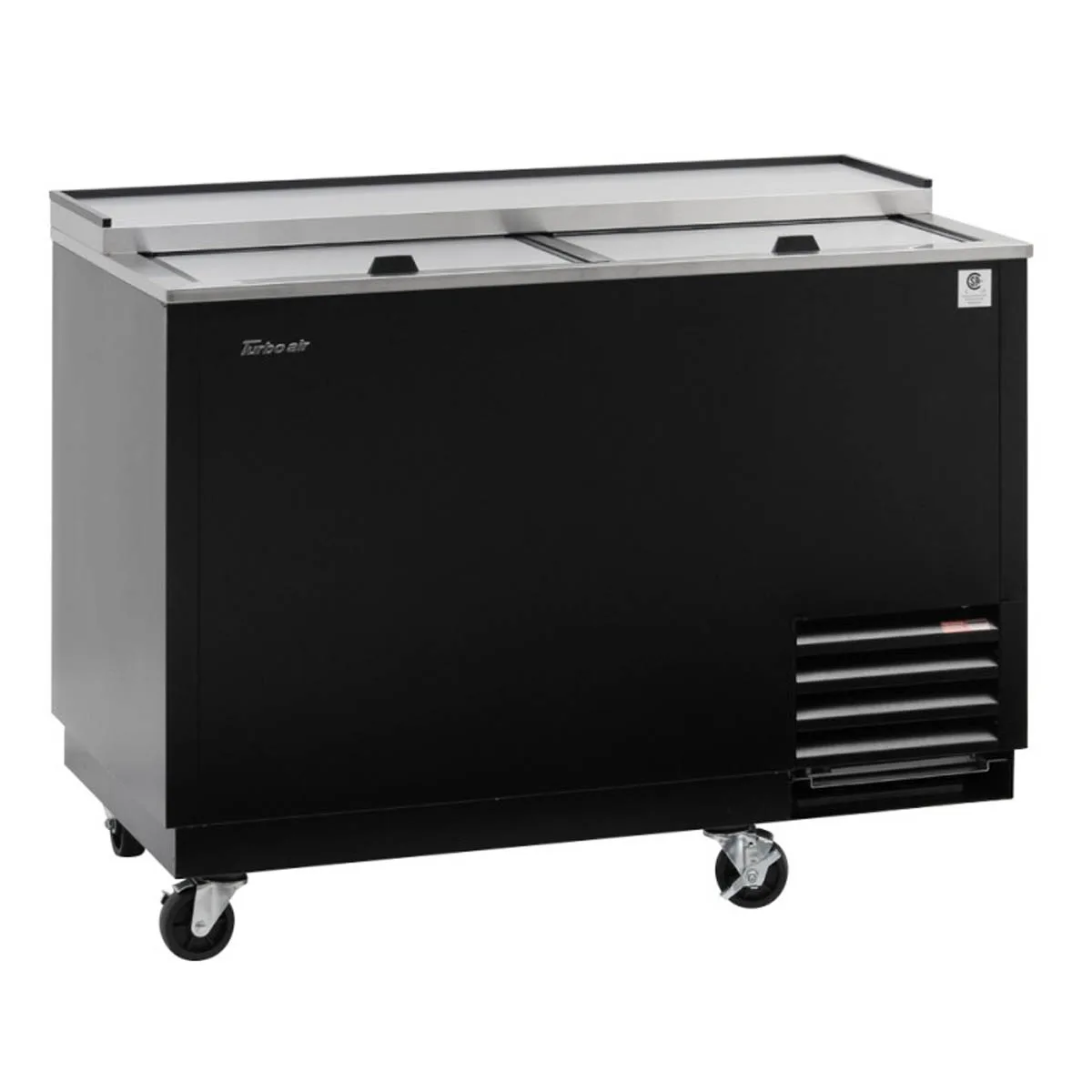 Turbo Air TBC-50SB-GF-N 50" Black Glass Froster, 140 Mugs Capacity