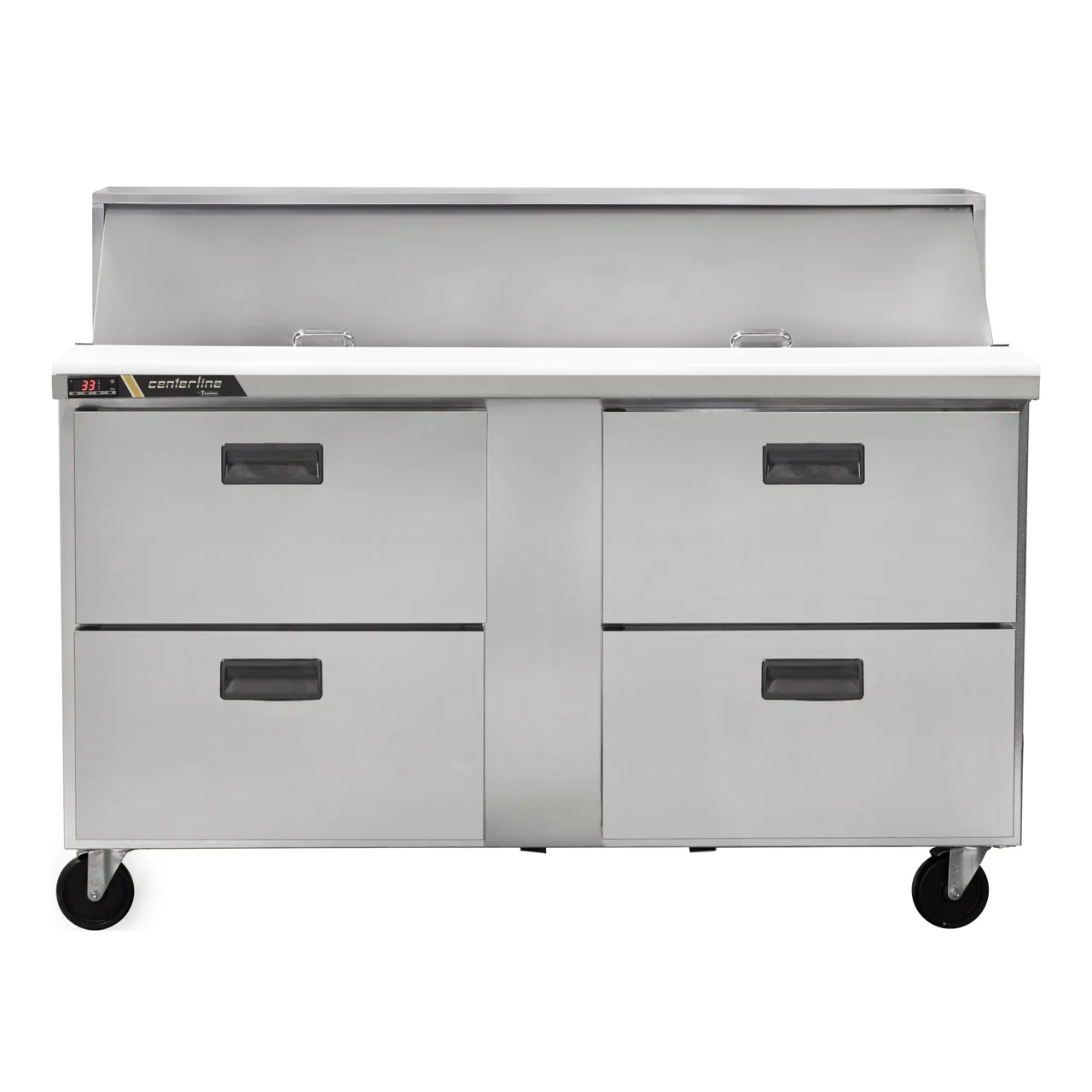 Traulsen C Series CLPT-6016-DW 60" 2-Section Sandwich / Salad Prep Table w/ 4 Drawers, 16 pans