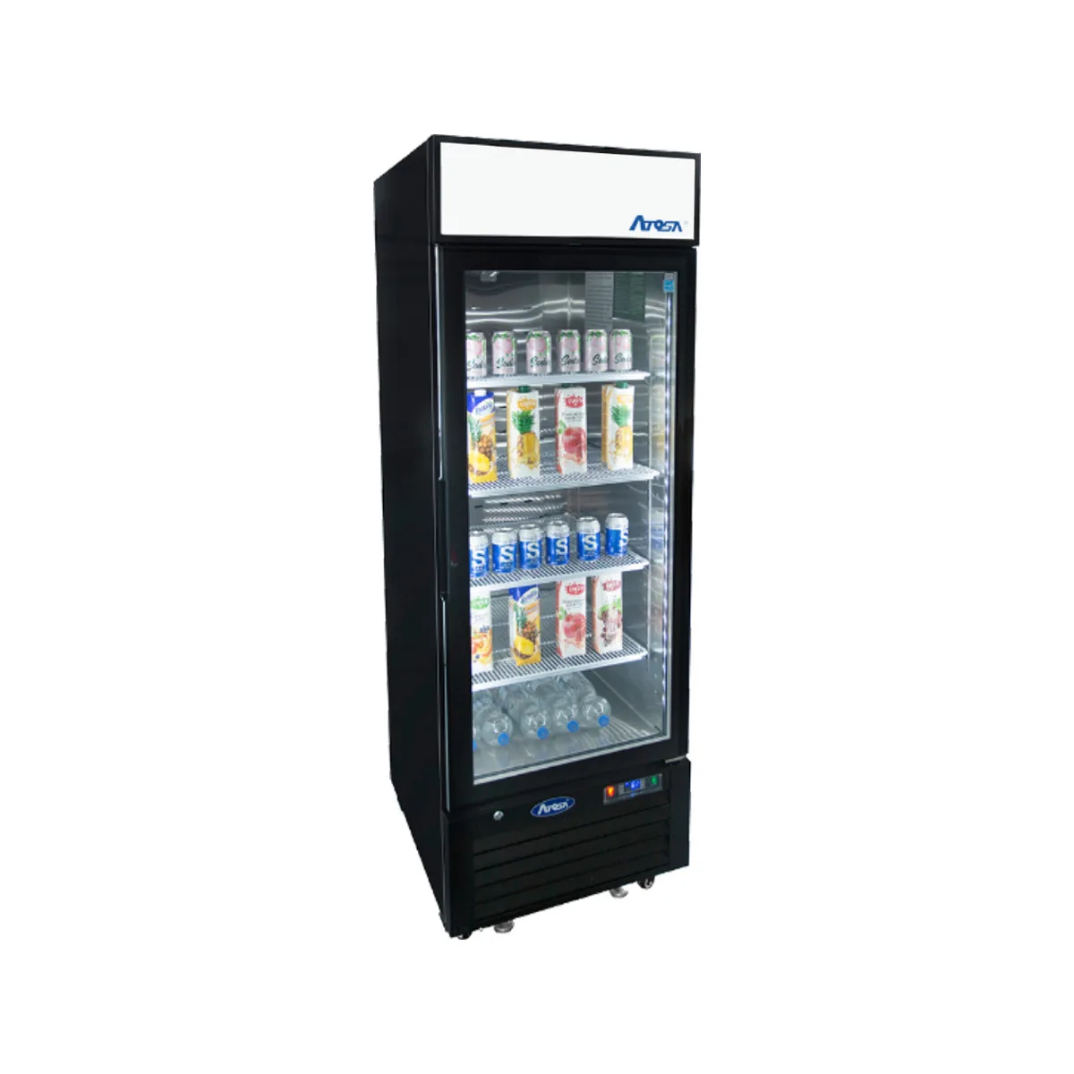 Atosa USA MCF8722GR 27" 1-Section Merchandiser Refrigerator with Glass Door, 19.4 cu. ft.