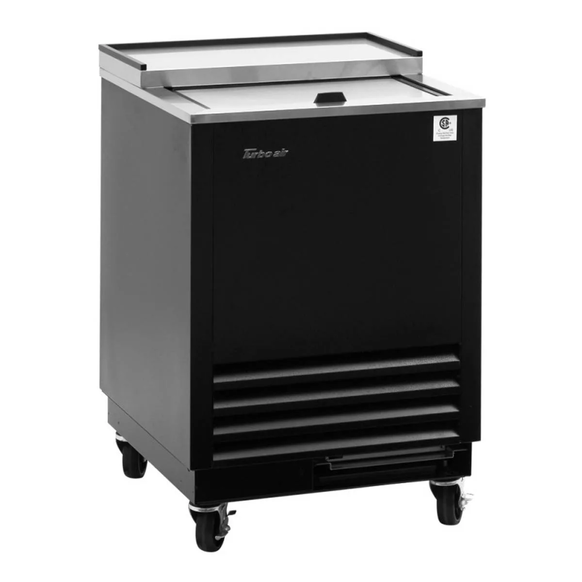Turbo Air TBC-24SB-GF-N6 25" Black Glass Froster, 48 Mugs Capacity