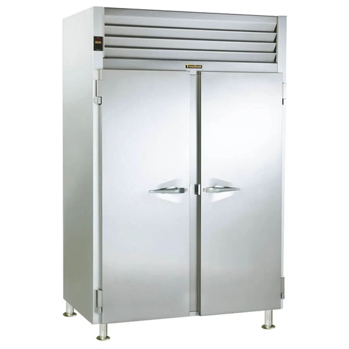 Traulsen RW232WP-COR01 2-Section Heated Holding Cabinet, 55.8 cu ft, Stainless Steel, Solid Doors, Pass-Thru