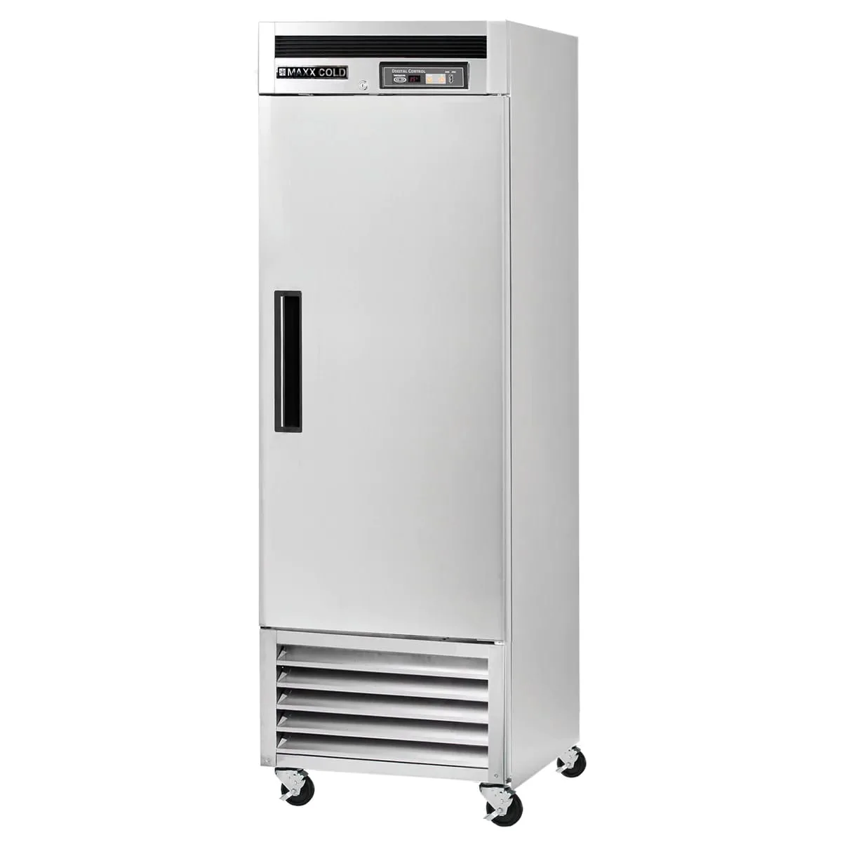 Maxx Cold MCR-23FDHC 26" 1-Section Reach-In Refrigerator w/ Solid Door, Bottom Mount, Stainless Steel, 19 cu. ft