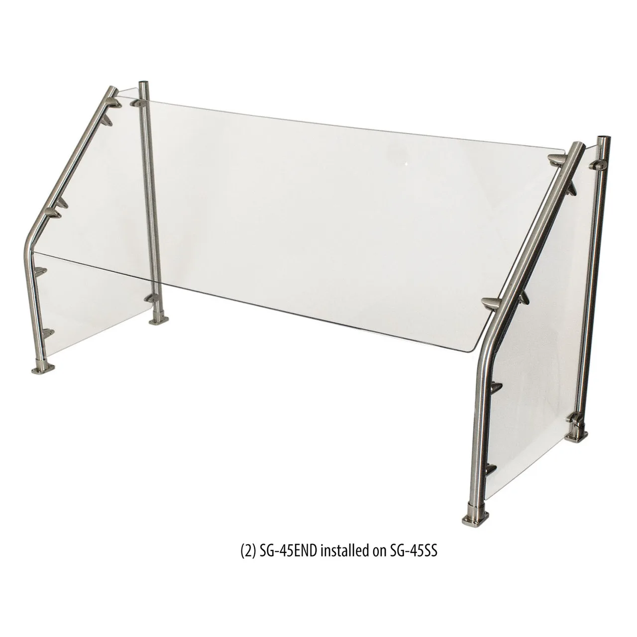 BK Resources SG-45END Sneeze Guard Glass End Panels, acrylic