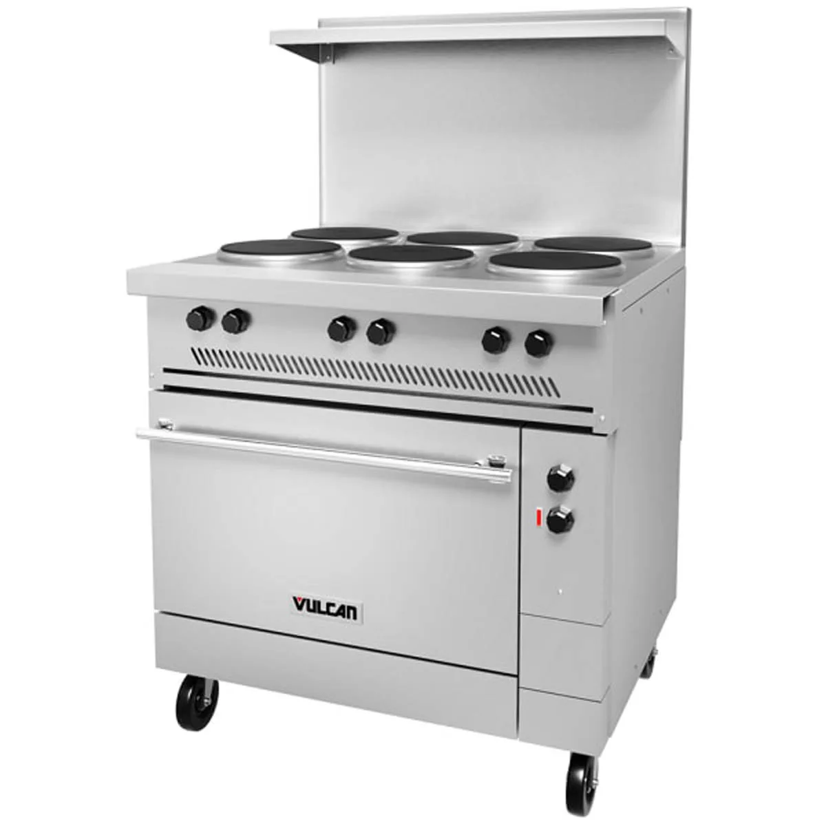 Vulcan EV36S-6FP240 Restaurant Range, Electric, 36", (6) 2.0 Kw French Hotplates