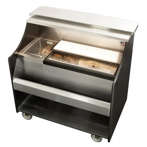 Perlick MOBS-42TE Signature Mobile Bar 42" Total Bartending Width 30" Ice Chest