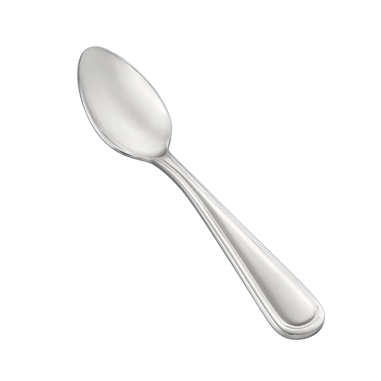 CAC China 8002-09 Elite Demitasse Spoon, 4½" Length, Heavy Weight, 18/8 Stainless Steel - 1 Dozen