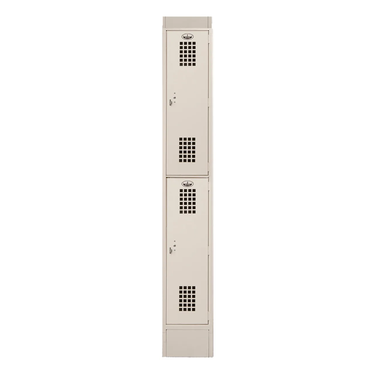 Winholt WL-21-ST Locker w/ Double Tier, 1 Column, 2 Lockers Per Column - 12"D x 12"L x 83.9"H