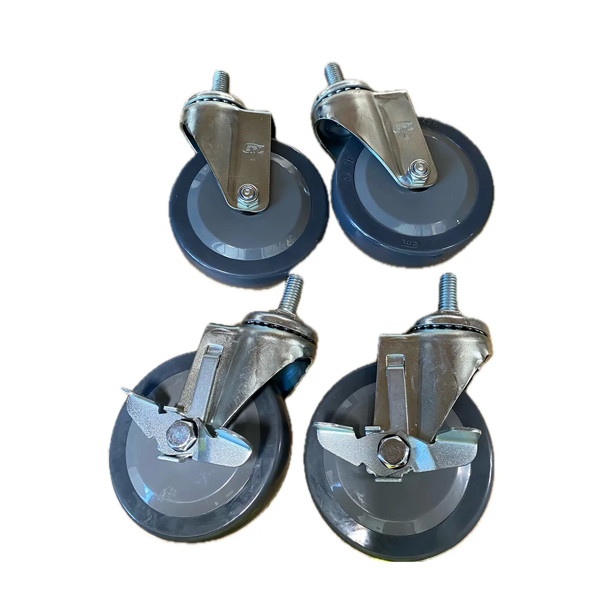 Atosa USA CSTEA-2-016 Caster Set, 5"H, 1-1/2" expanding stem caster kit