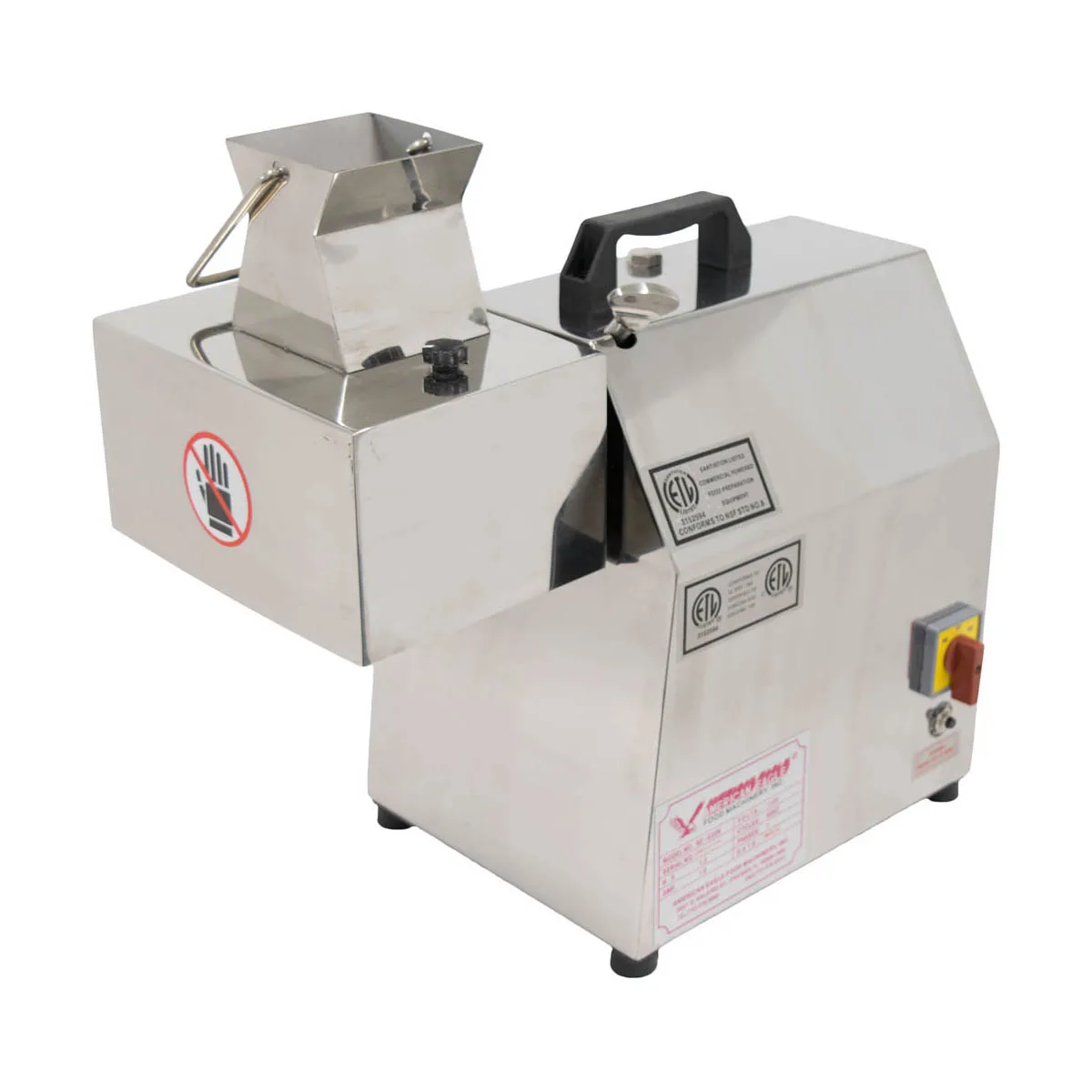 American Eagle AE-MC22N-3/16 Countertop Electric Meat Cutter Kit, 3/16" Strips, 1.5 HP, 170 RPM, Stainless Steel 115V