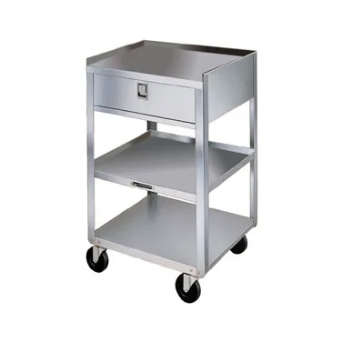 Lakeside 356 Equipment Stand, Open Base with (3) Shelves & (1) Drawer