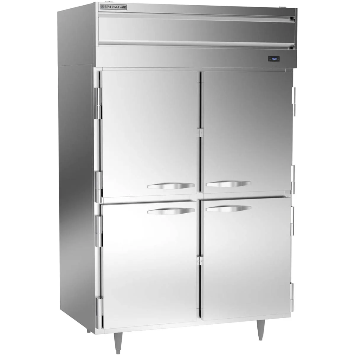 Beverage Air PH2-1HS 2-Section Reach-In Warming Cabinet, 43.3 cu ft, 4 Solid Doors, Stainless Steel