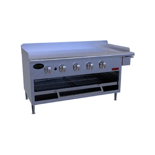 Royal Range of California GB-2 72" Countertop Gas Griddle/Overfire Combination, 30.000 BTU