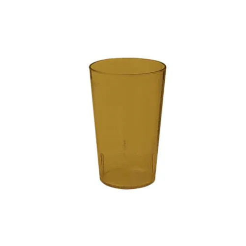 GET 6605-1-A Amber Tumbler, 5 Oz, 2-1/4" Dia. X 3-1/2"H, Textured, SAN, BPA Free - 1 Dozen
