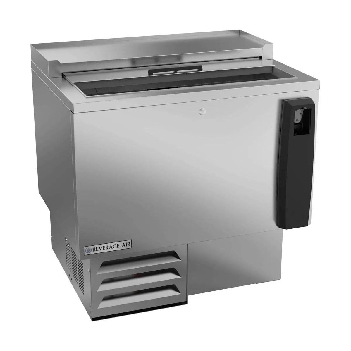Beverage Air SF34HC-S 34" Shallow Well Bottle Cooler w/ 1 Sliding Lid, 2 Wire Dividers, 6.7 cu. ft.