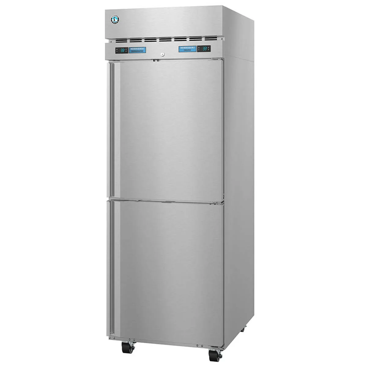 Hoshizaki DT1A-HS 27" 1-Section Reach-In Refrigerator Freezer Combo w/ 2 Half Solid Doors, Steelheart Series