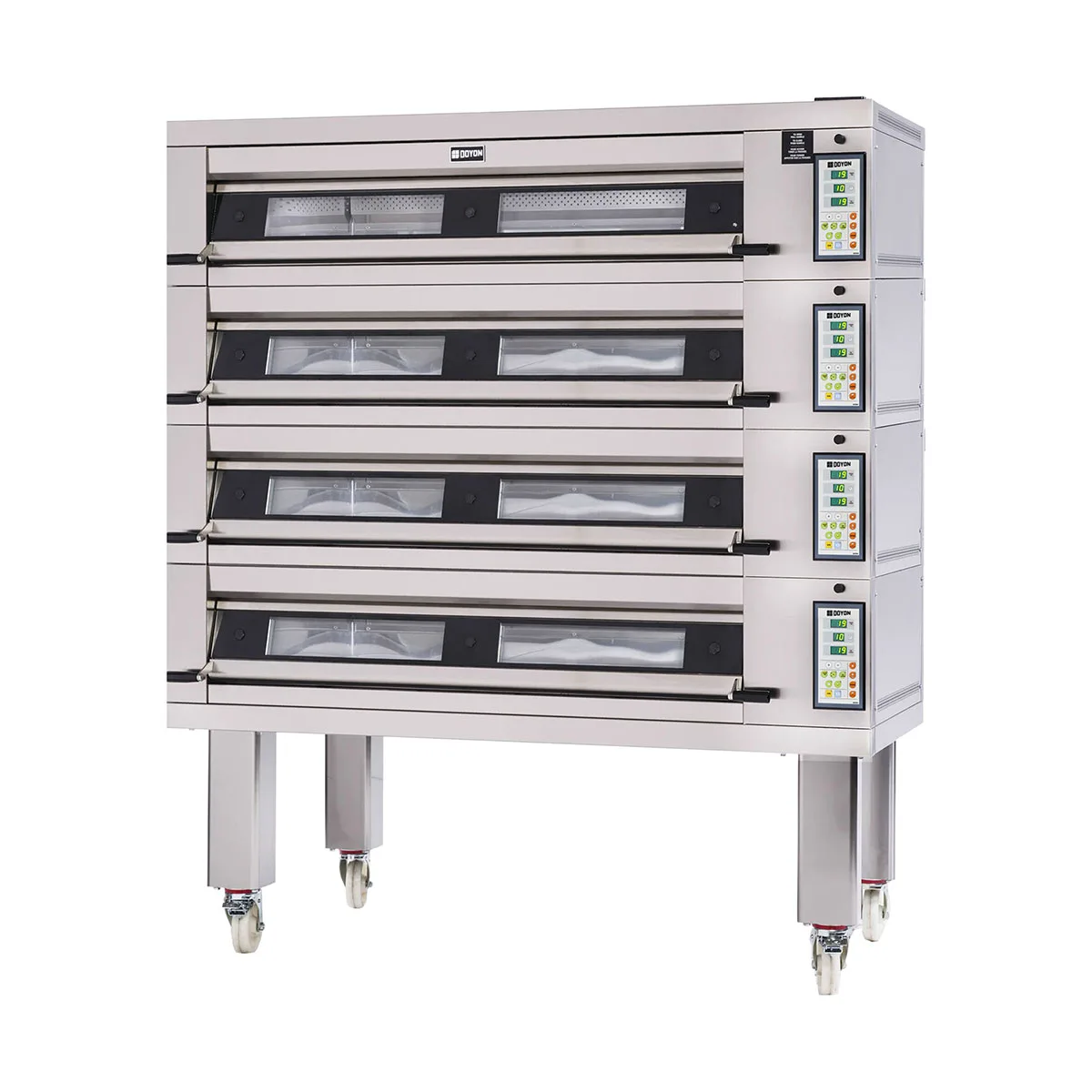 Doyon 3T4 73" Electric Artisan Stone Four-Deck Oven w/ 12-Pan Capacity, 600°F Max. Temp.