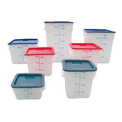 Thunder Group PLSFT008PP Food Storage Container, 8 Quart, Square, Scratch & Break Resistant