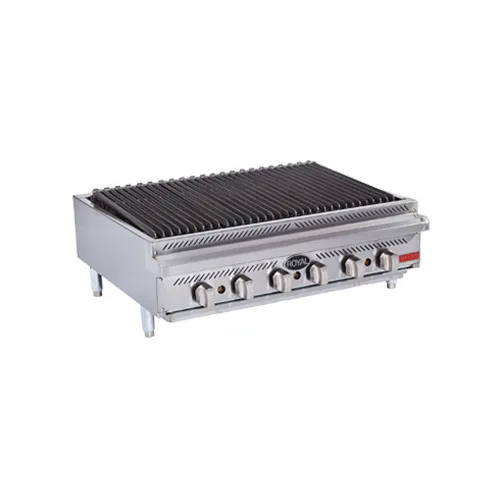 Royal Range of California RDRB-60 60" Countertop Gas Radiant Charbroiler, (10) Burners, 150.000 BTU
