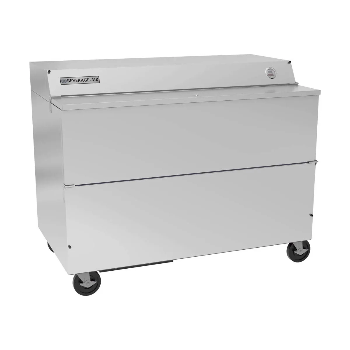 Beverage Air SMF58HC-1-S 58" Single Sided Milk Cooler, Forced Air, 16 Crates Capacity