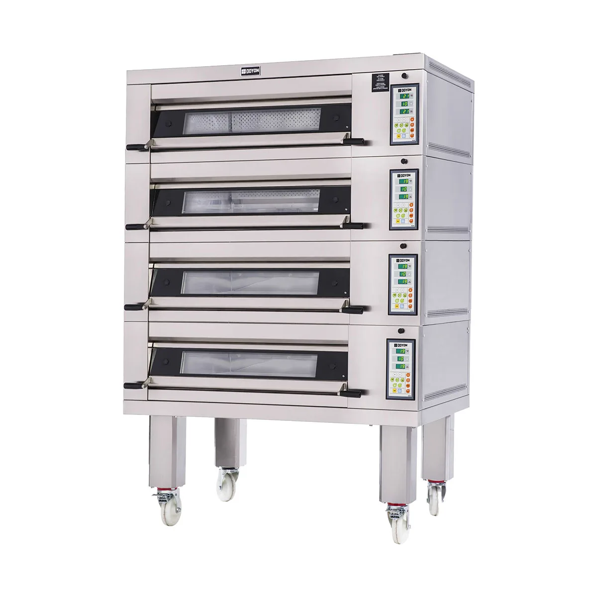 Doyon 2T4 54" Electric Artisan Stone Four-Deck Oven w/ 8-Pan Capacity, 600°F Max. Temp.