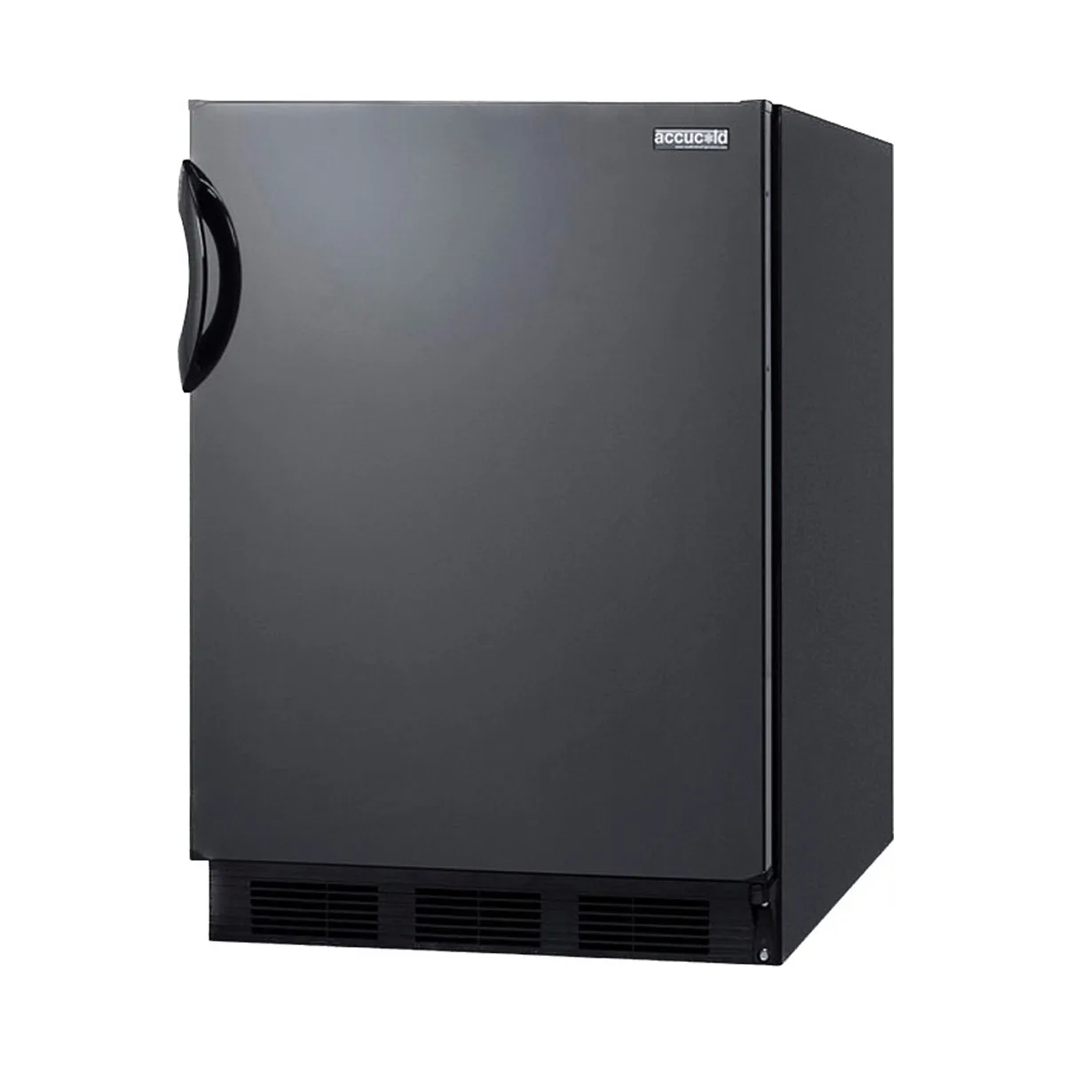 Summit FF6BK7 24" Freestanding Undercounter Refrigerator in Black, w/ Door Storage, 5.5 cu. ft.