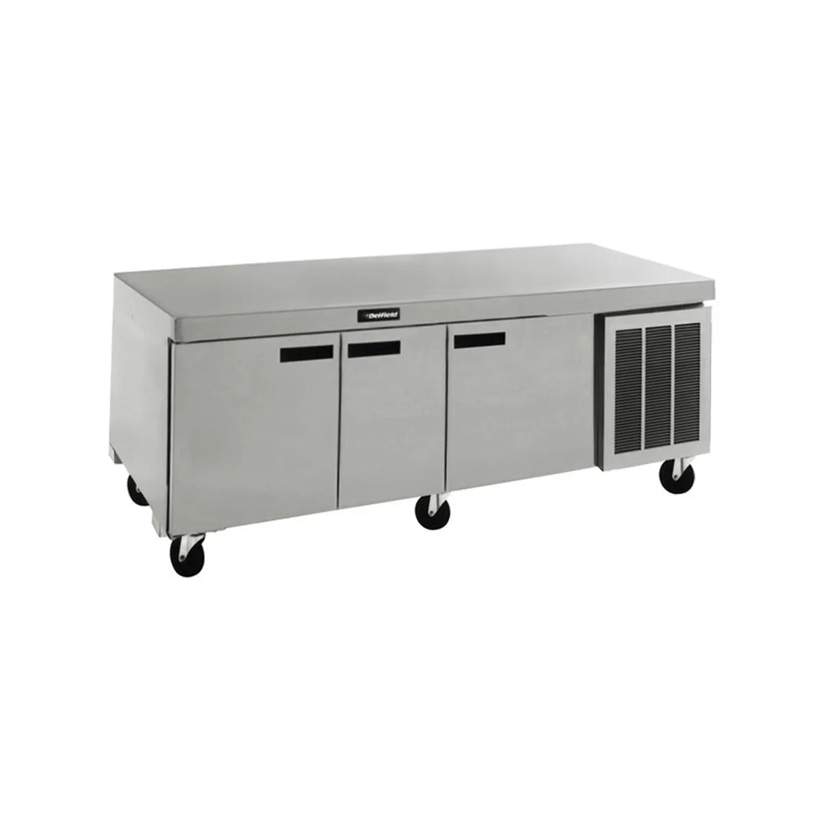 Delfield 18691BUCMP 91" 3-Section Worktop Refrigerator w/ 3 Doors, 24.5 cu. ft.