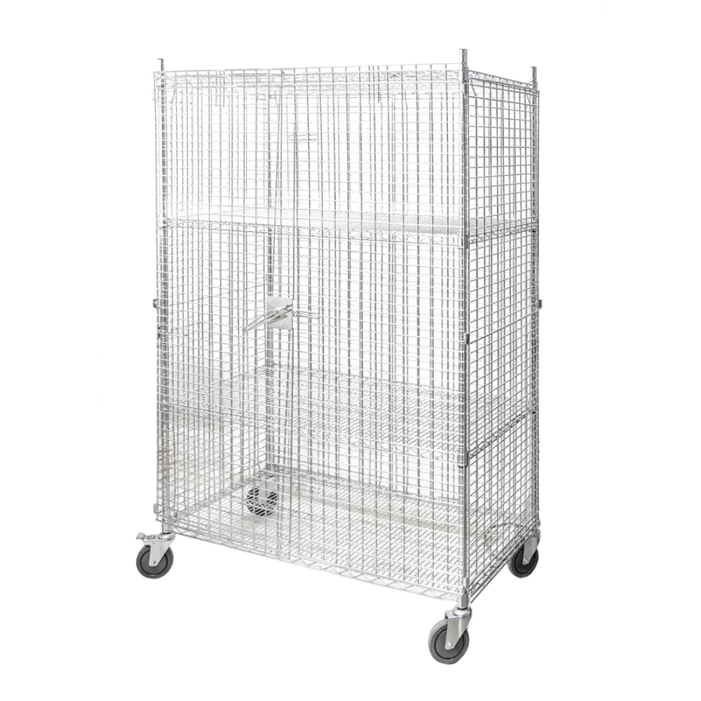 Omcan USA 44540 Mobile Security Cage Panels Only- 48"W X 24"D X 61"H
