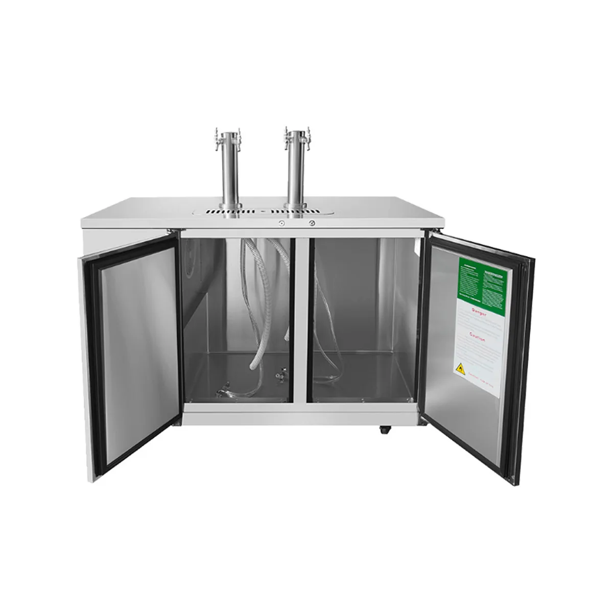 Atosa USA MKC58GR 57" 2 Towers Draft Beer Cooler Dispenser, 17.3 cu. ft.