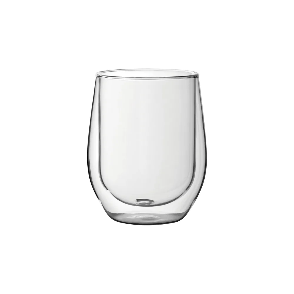 Steelite UR90018 Double-Walled Old Fashioned Rocks Glass, 11 Oz Clear Glass, H 4-3/8" - 6/Case