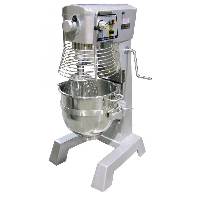 Omcan USA 17836 Floor Model 30 qt Planetary Mixer with Guard and Timer, #12 HUB, 3-Speed, 2 hp