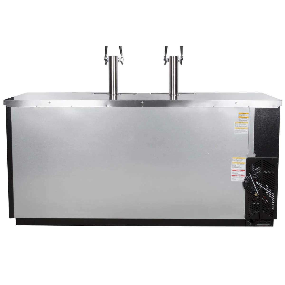 Beverage Air DD78HC-1-B 79" Draft Beer Cooler w/ 4 Kegs, 33.59 cu. ft., 2 Dual-Tap Towers