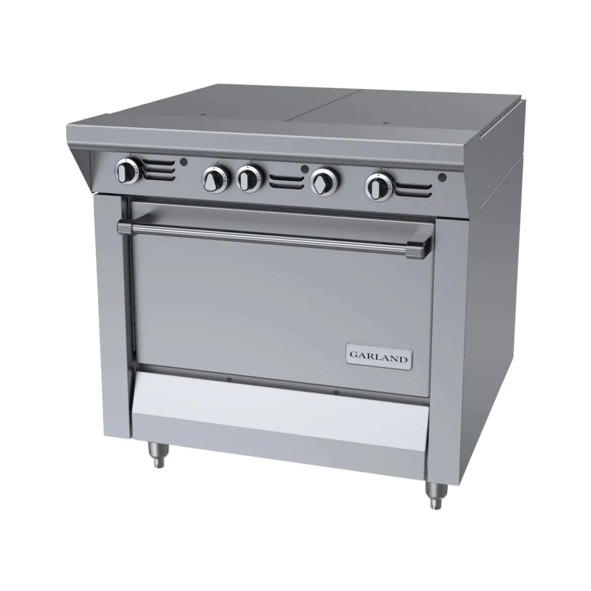 Garland US Range MST46R-E 34" Gas Heavy Duty Range w/ (2) Even Heat Hot Tops, Electric Ignition and Flame Fail, (1) Standard Oven, 130.000 BTU