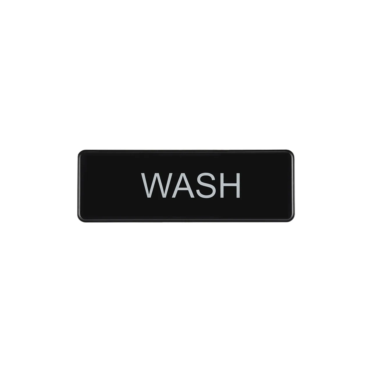 CAC China SCE3-WS07 Compliance Sign, 9" x 3", English, Black, Heavy-Duty Plastic