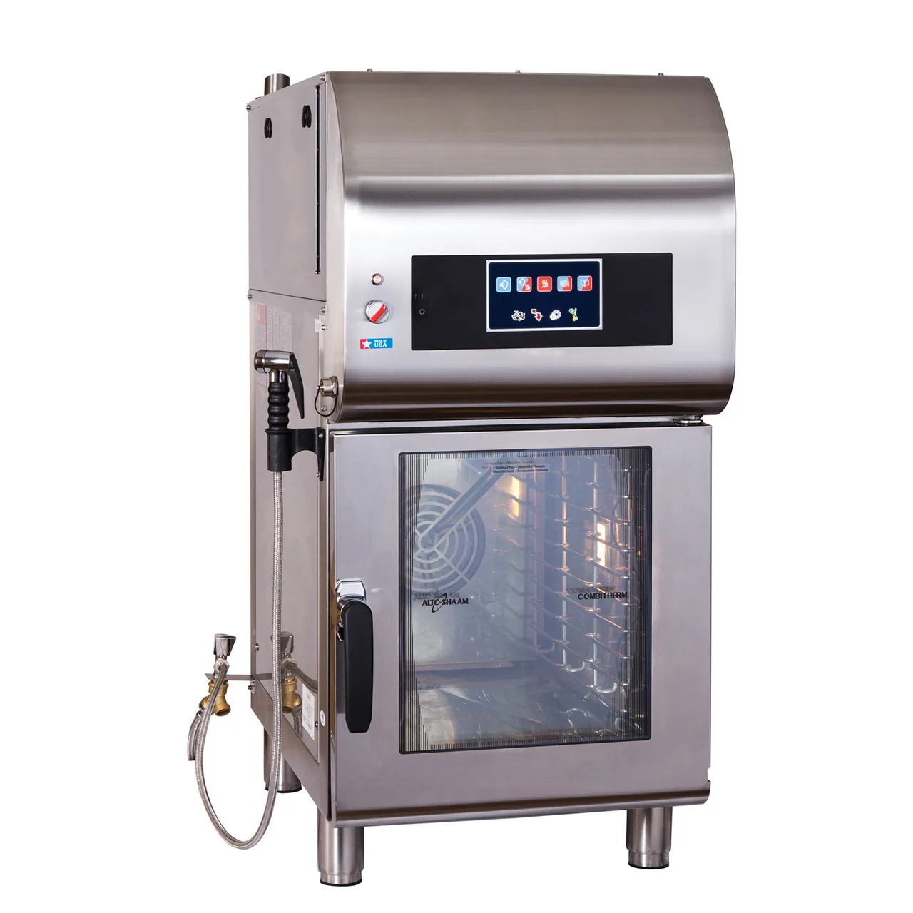 Alto-Shaam CTX4-10EVH Half Size 10 Pan Electric Combi Oven w/ Touchscreen, Ventless Hood, Boilerless