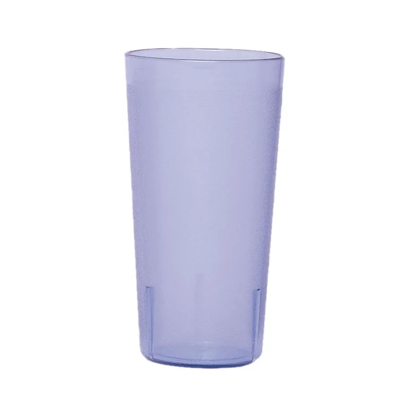 Cambro 2000P2401 22‑oz Slate Blue SAN Tumbler, 3‑3/8" Top, Textured Finish, Sani‑Rim Lip - 24/Case
