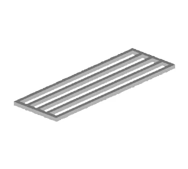 John Boos JB14TC Work Table Dunnage Undershelf, 120"W X 30"D, Stainless Steel