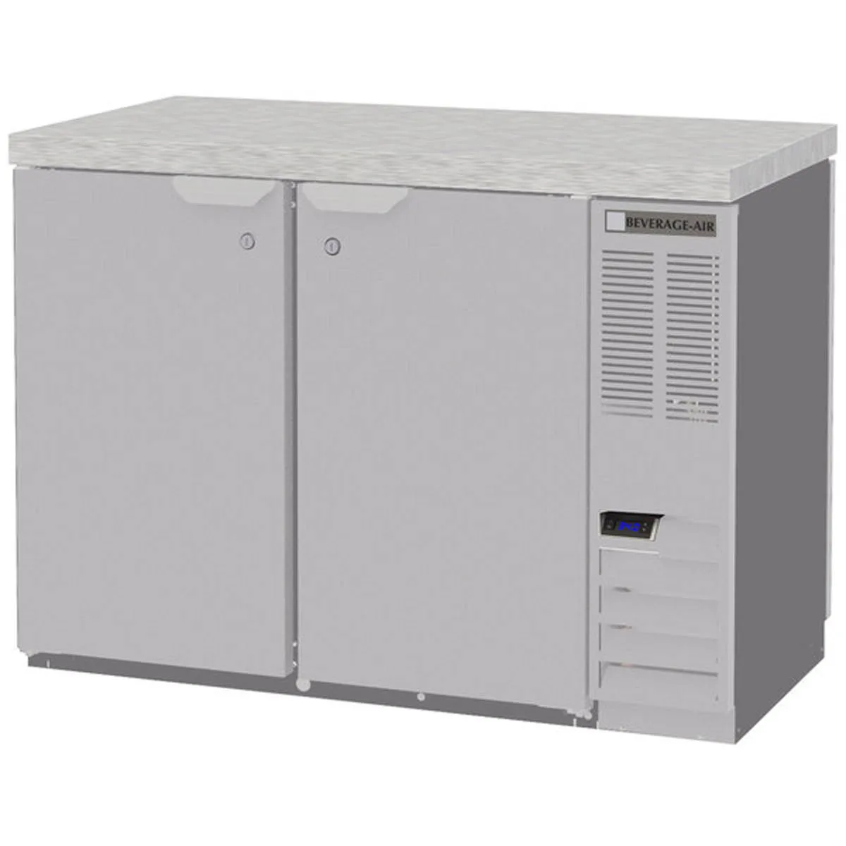 Beverage Air BB48HC-1-F-PT-S-27 48" Two Section Pass-Thru Back Bar Cooler