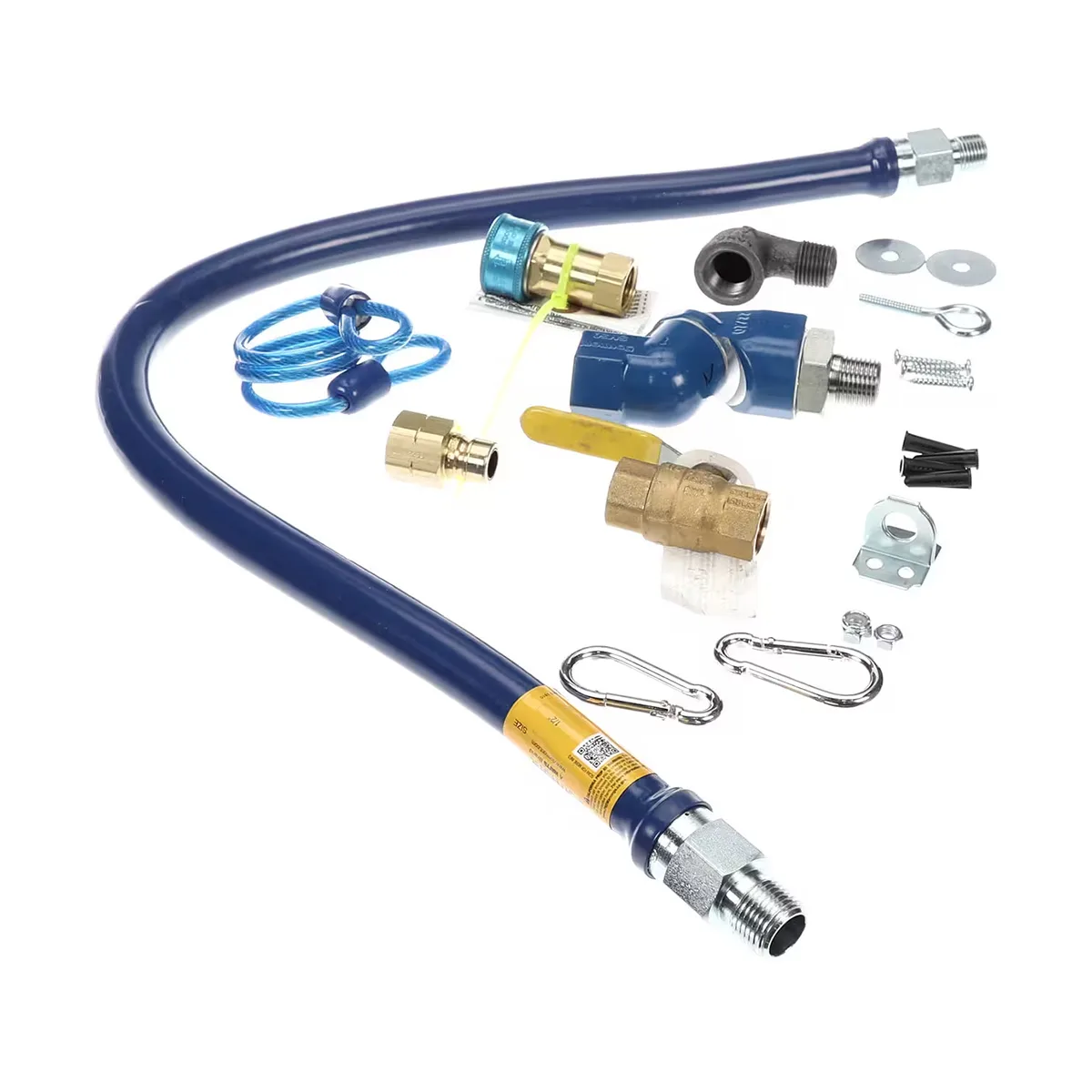 Dormont 1650KITS36 Deluxe SnapFast 36" Gas Connector Kit, Swivel MAX, Elbow and Restraining Cable 