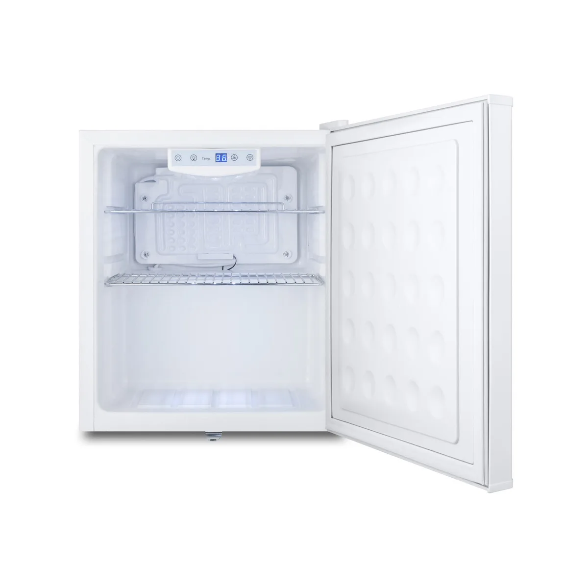 Summit FFAR25L7SS 17" Freestanding Compact Refrigerator in White, Stainless Steel Door, 1.7 cu.ft