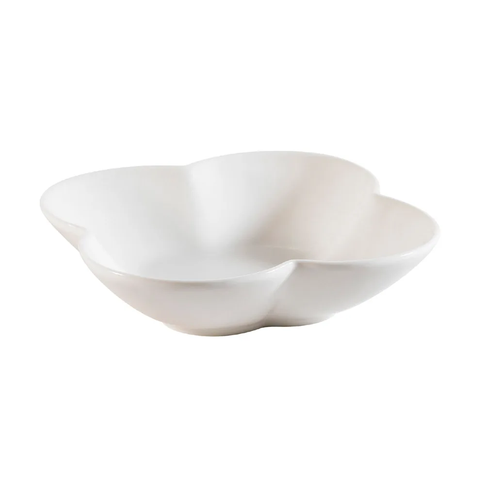 CAC China FDF-3 Flower Dish Bowl, 2.75" x 2.75" x 1.25" Porcelain, White, Dishwasher Safe - 1 Dozen
