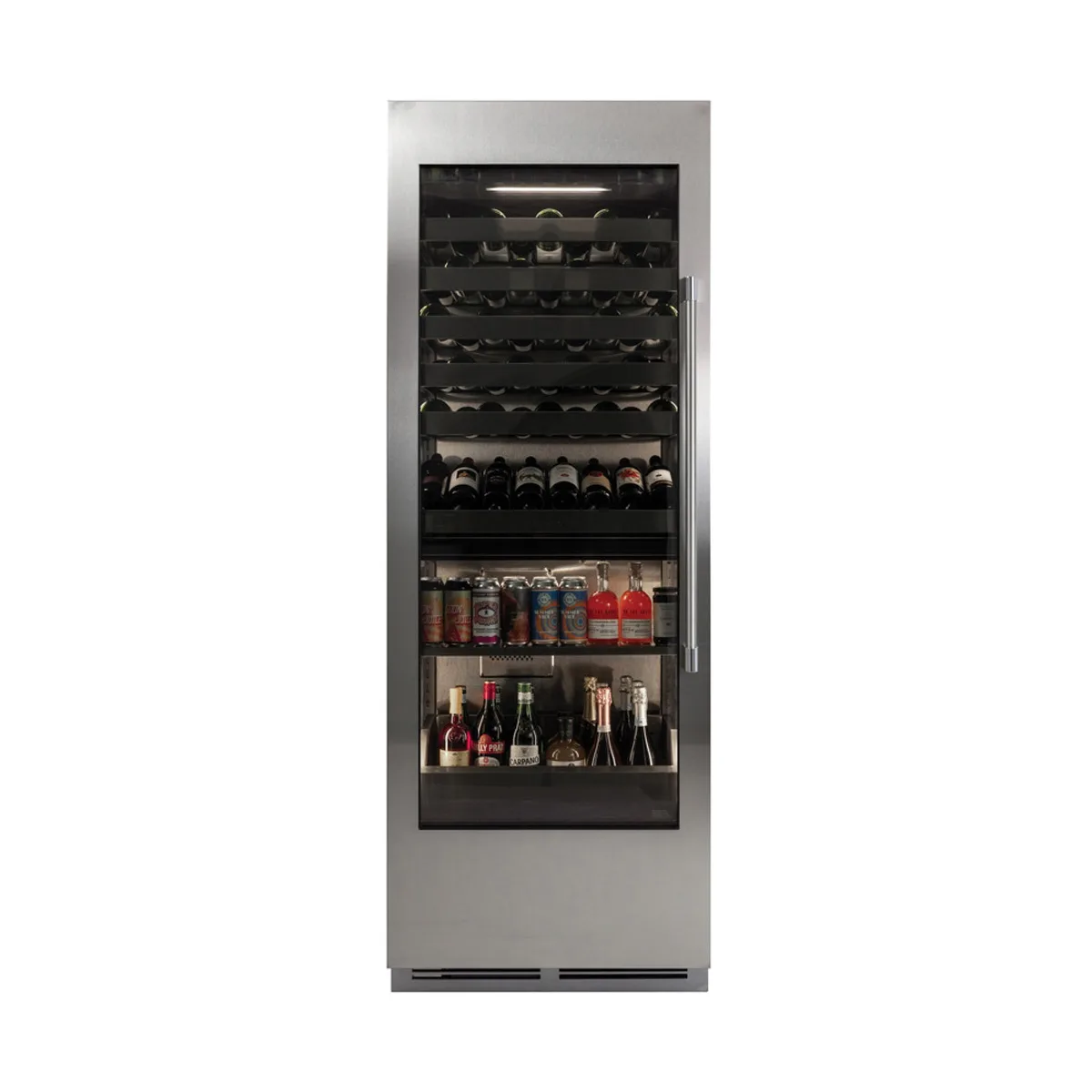 Perlick CC30C-2-4LL - Glass Door Refrigerator, 29" W x 24" D x 84" H, 16.9 cu ft, Steel, R600a, 115V