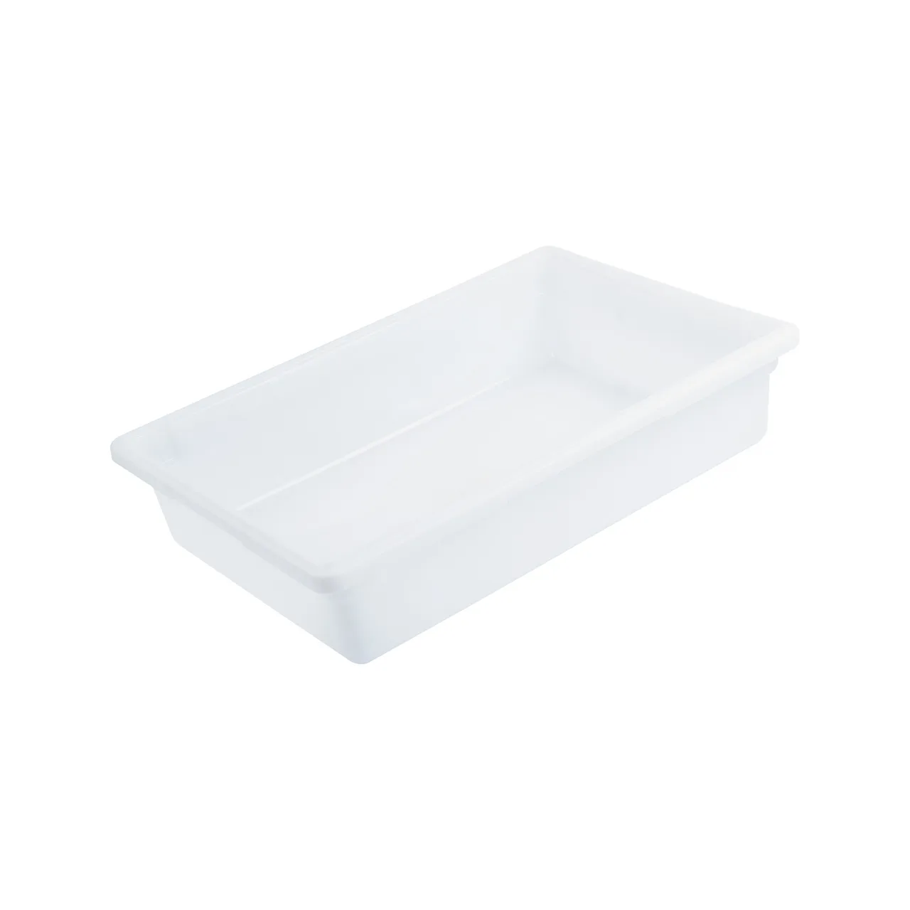 CAC China FS4F-6W Food Storage Box, 9 Gallon, 26"L x 18"W x 6"H, Polypropylene, White, BPA Free