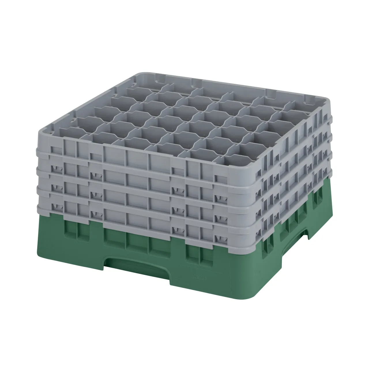 Cambro 36S900119 Camrack Glass Rack, Sherwood Green, Full Size, 19-3/4 x 19-3/4, 36 Compartments