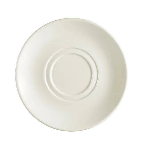CAC China FR-57 Saucer, 6.5"-6.99" Dia x 1" H, Round Ceramic, Microwave Safe - 1 Dozen