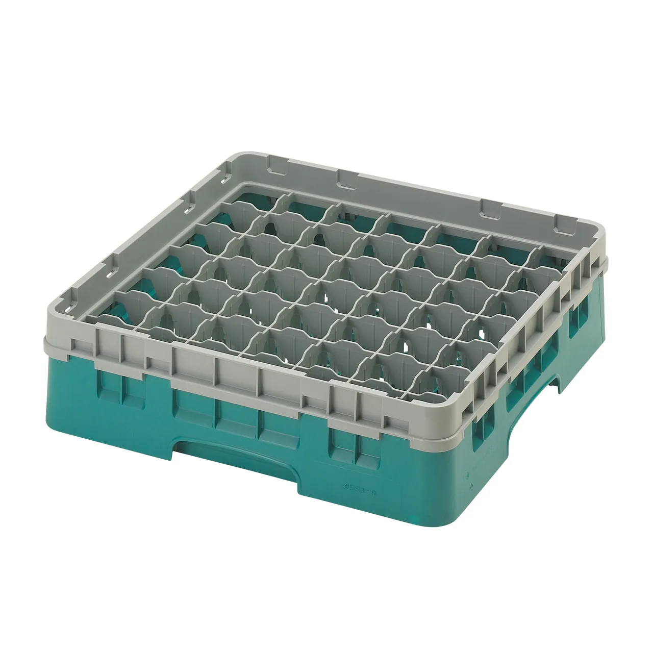 Cambro 25S318414 Camrack Glass Rack, Teal, Full Size, 19-3/4 x 19-3/4, 25 Compartments