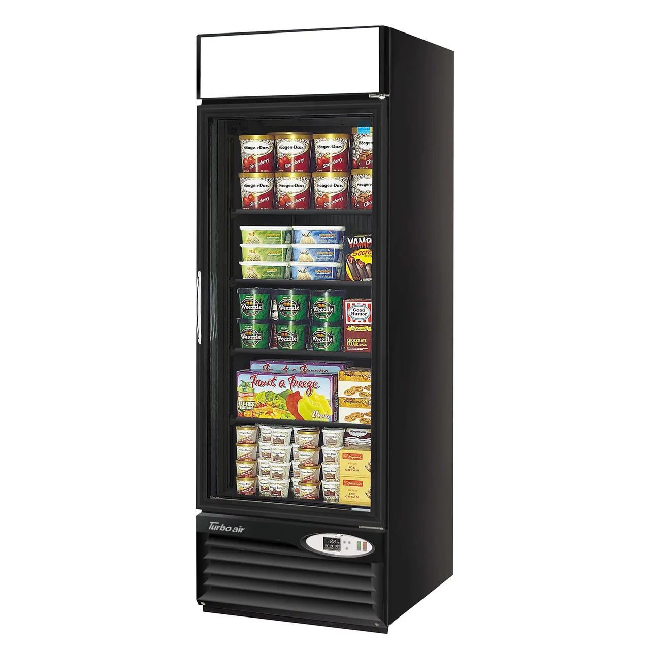 Turbo Air TGF-23FAB-N 27" 1 Glass Door Merchandiser Freezer in Black, 17.7 cu. ft.