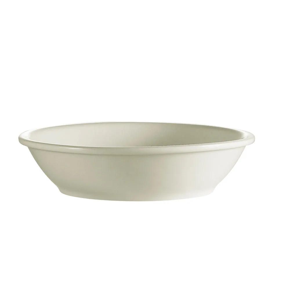 CAC China REC-28 20oz Bowl, 7½" Diameter x 1¾" Height, White Ceramic, Microwave Safe - 1 Dozen