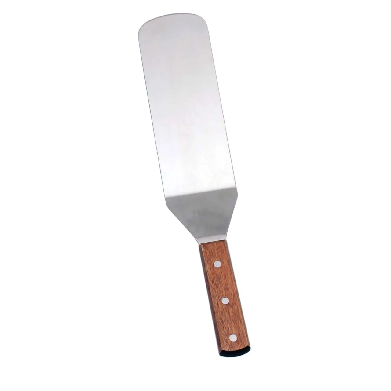 Omcan USA 80005 Flexible Turner, 7" Blade x 2" Width, Stainless Steel Blade, Short Wooden Handle
