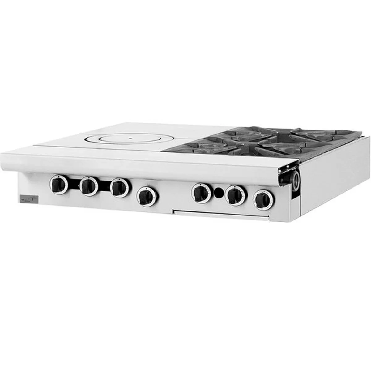 Garland US Range MST54T-E 34" Gas Heavy Duty Range w/ (2) Open Burners, (1) Front Fired Hot Top, Modular Base, 115.000 BTU